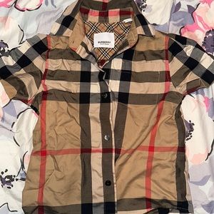 Toddler boy BURBERRY shirt.